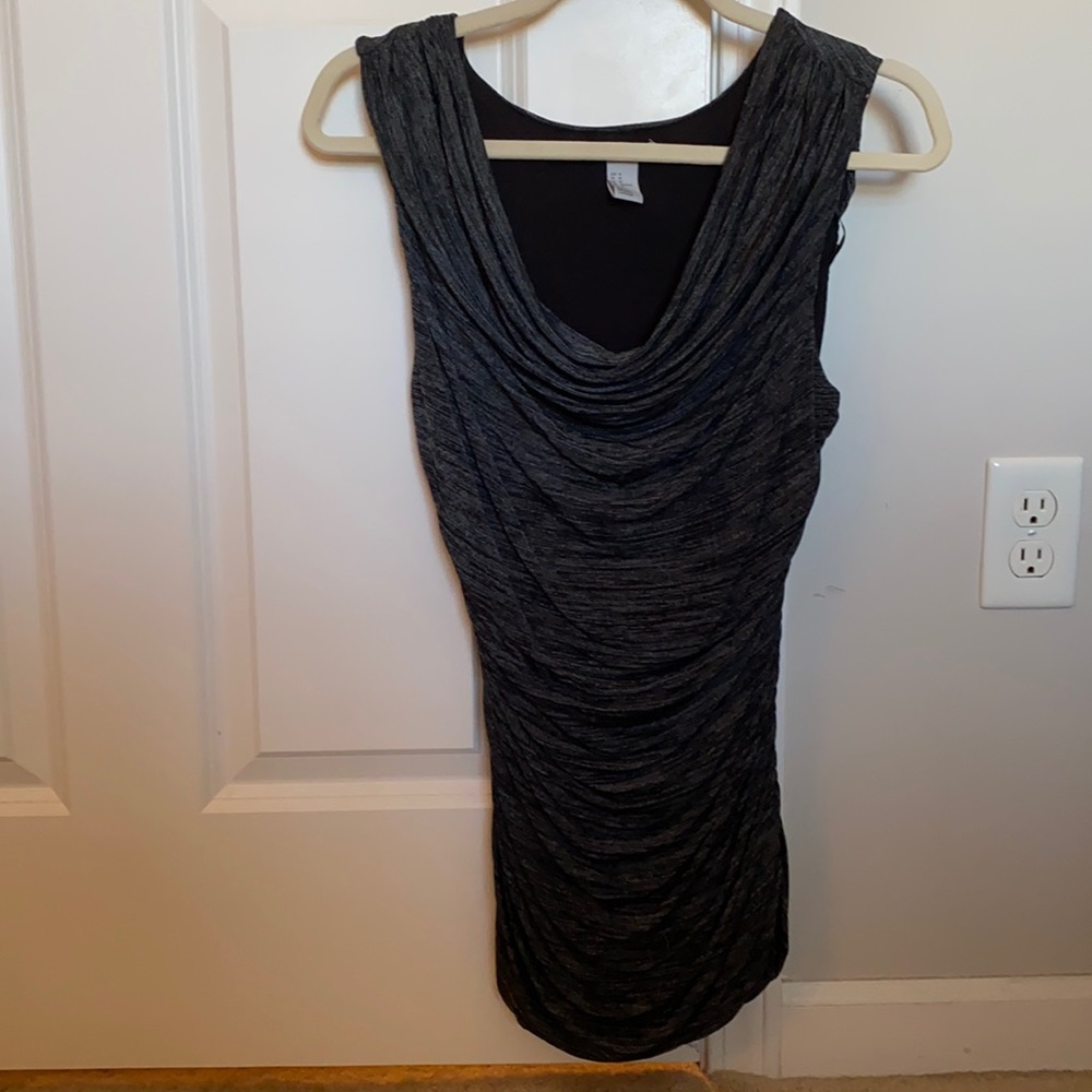 Gorgeous cowl neck top, navy. Size medium